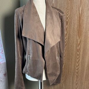 Kenar Women's Brown Suede Blazer